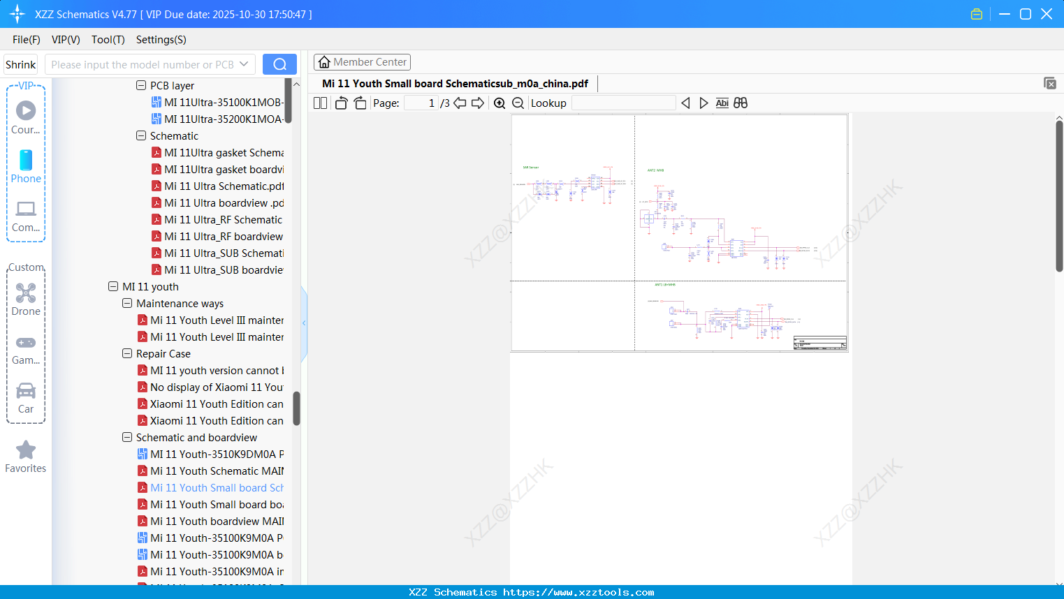 Xiaomi Mi 11 Youth Small Board Schematicsub_m0a_china